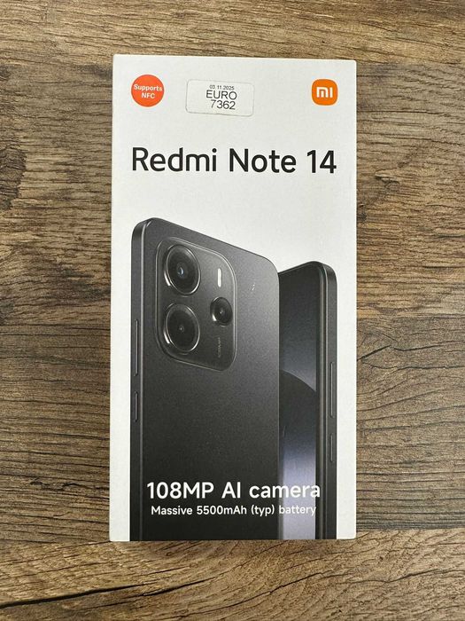 Smartfon Telefon Xiaomi Redmi Note 14 6/128GB czarny stan bdb gwarancja