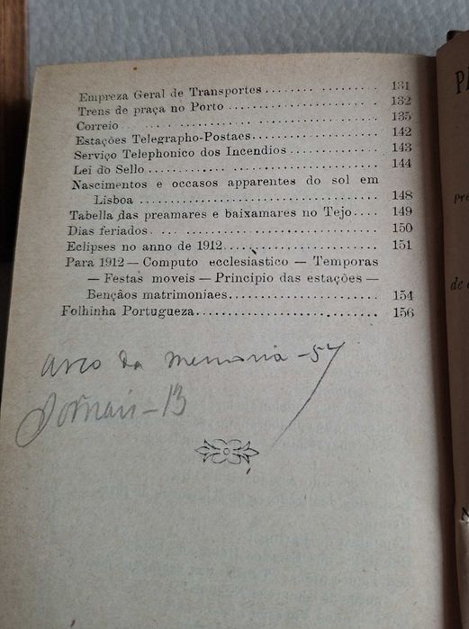 Almanaque de Lembranças Luso-Brasileiro 1986 e 1912