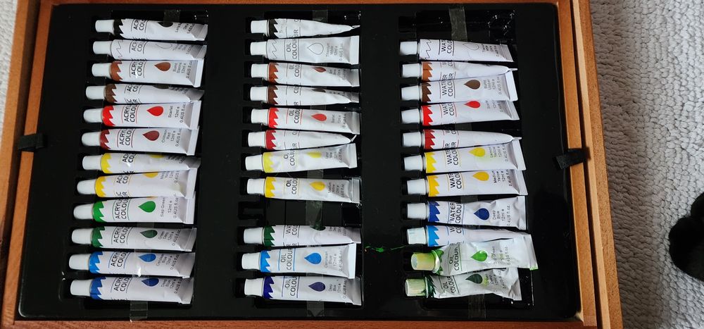 Великий набір для малювання, дерев'яний