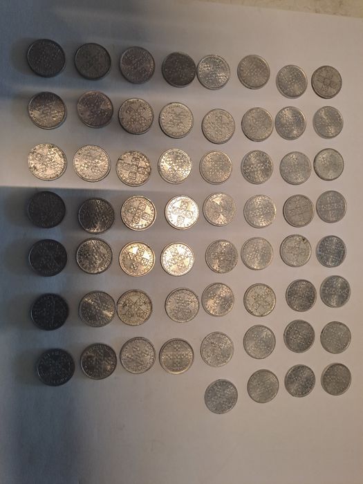 60 moedas de 10 centavos em alumínio .Várias datas.Melhor oferta