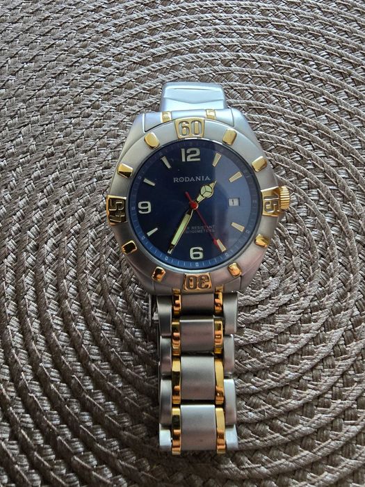 [MĘSKI] Zegarek RODANIA Diver 23233 – Bicolor, Blue Dial, 10 ATM