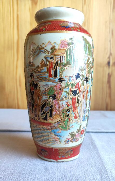 Chiński wazon vintage PRL | Oriental vase Asian decor chinoiserie ceramic China vintage