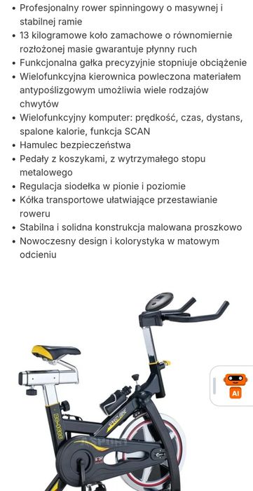 Rowerek treningowy