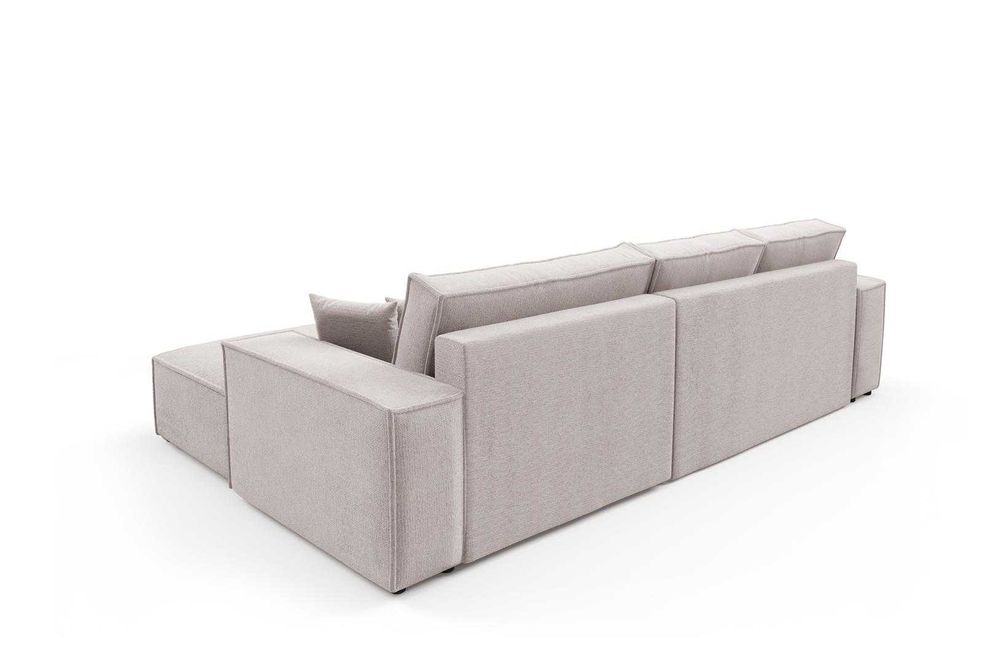 Narożnik rozkładany COBO 294cm sztruks sprężyna falista funkcja spania