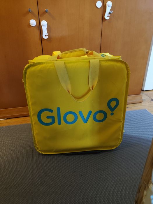 Mochila Glovo XXL impermeável expansível