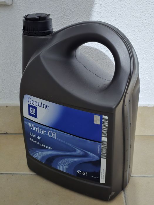Óleo de motor Opel GM 10W40 ACEA A3/B4 API SL/CF 5L