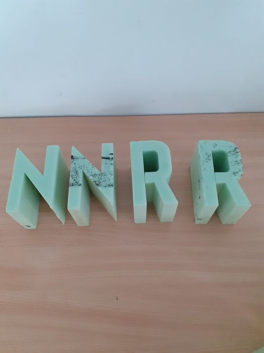 Litery ozdobne ze styropianu