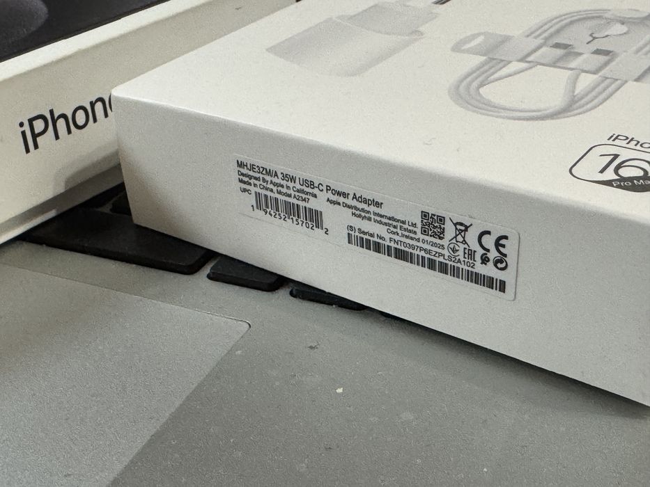 Зарядка 35W Iphone  15/16 Pro/Pro Max/17/Apple Айфон Швидка зарядка