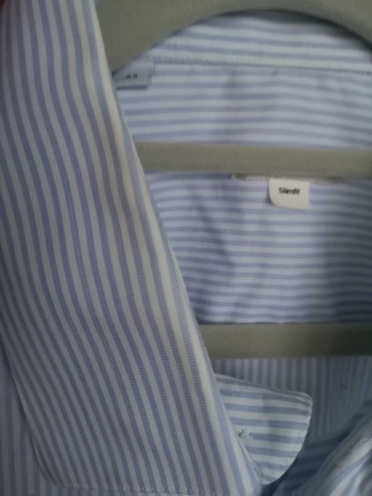 Daniels Slimfit koszula z krótkim rękawem w paski r. 43
