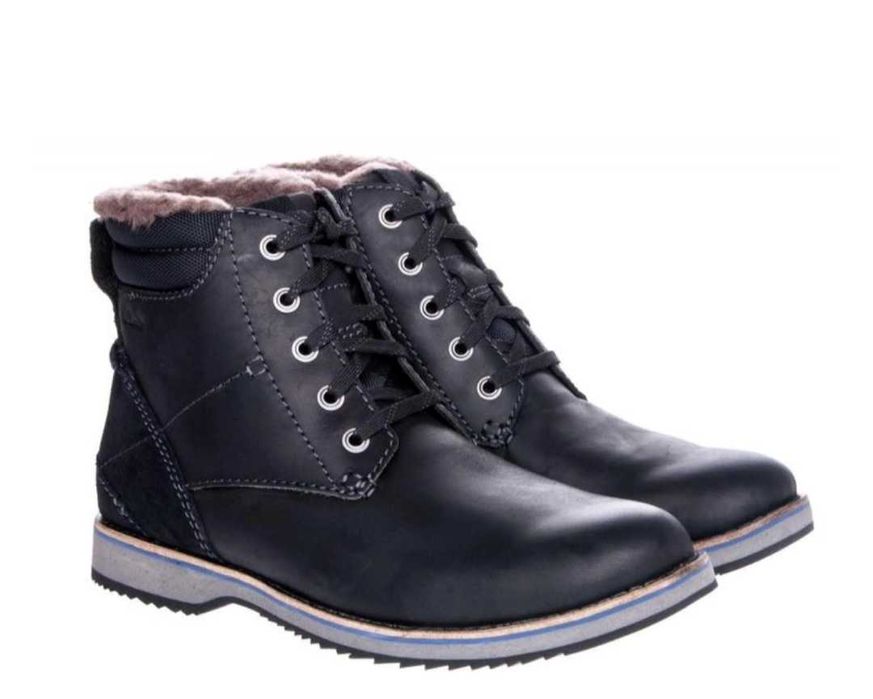 Clarks р.44-45 стельки-30см зимние кожаные ботинки мужские