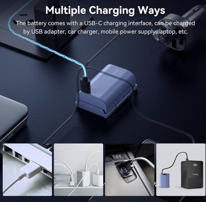 Акумулятор SmallRig LP-E6NH USB-C (4264) для Canon – Заряджайте будь-де!