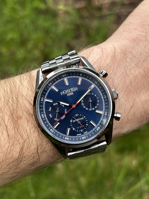 Zegarek Roamer Sportivo navy blue szafir bransoleta swiss made