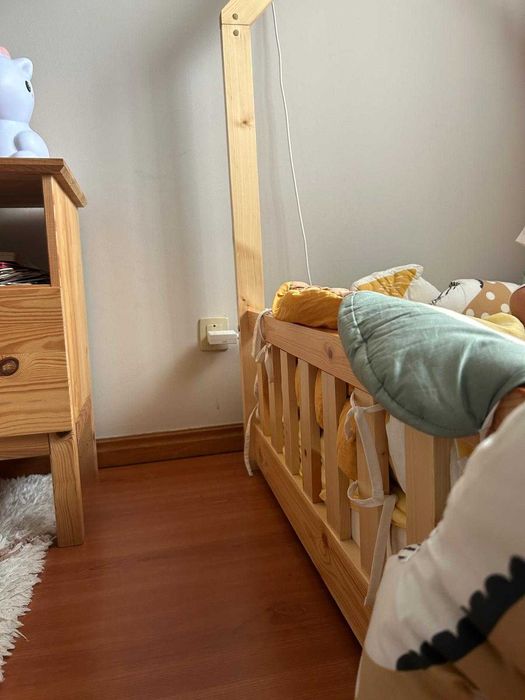 Cama Montessori Natural hôma – 90x190 cm – Madeira