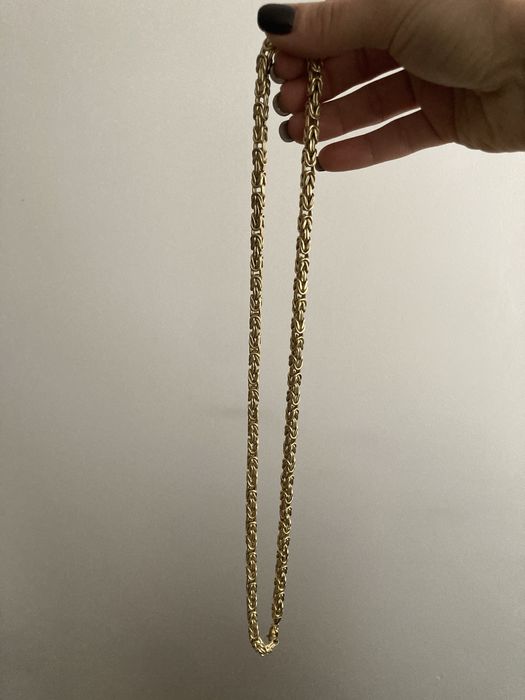 Złoty łancuszek męski 585 14K splot królewski 32,5g 64cm Włoski