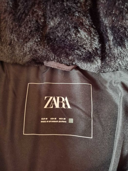 NOWA Kurtka zimowa ZARA M 38 puchowa czarna