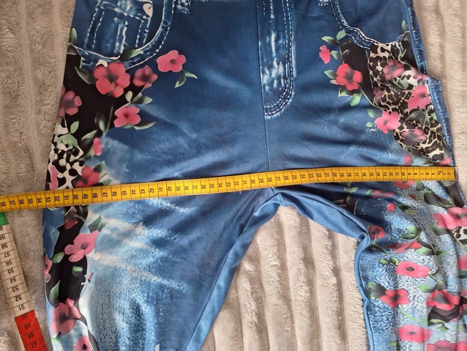Damskie leginsy ala jeans XL