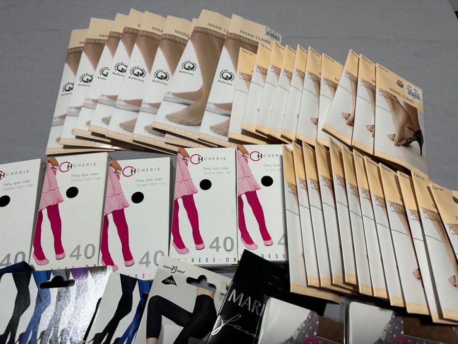 Lote + de 100 Meias Meia Calça Collant Marie Claire Cherie Novos