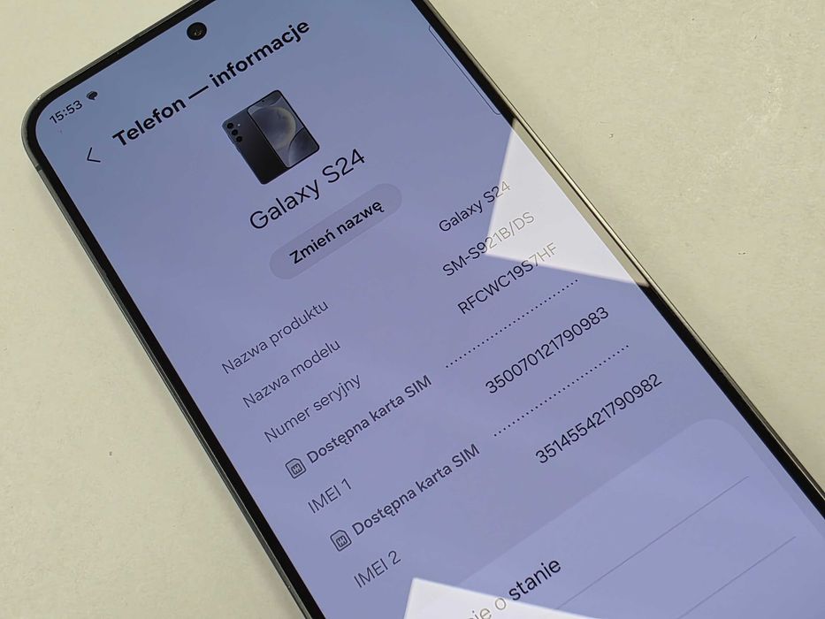 Samsung Galaxy S24 Dual SIM/ 8GB/ 256GB/ Onyx Black/ BAT 98%/ Grade B/ + ładowarka/ GW 12 MSC