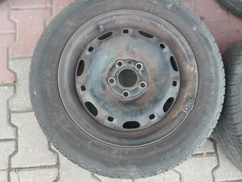 Koła felgi stalowe 14" 5x100 ET38 Vw Golf 4 Skoda Fabia opon 175/65/14