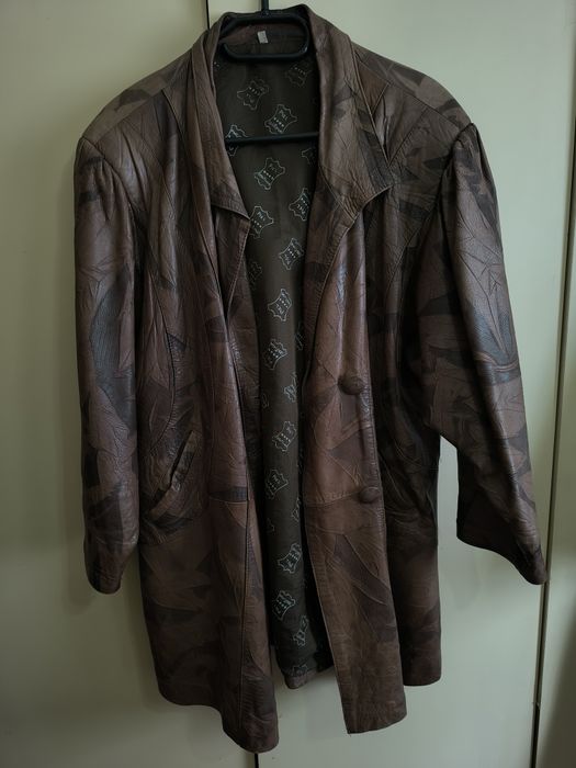 Casaco em pele genuína