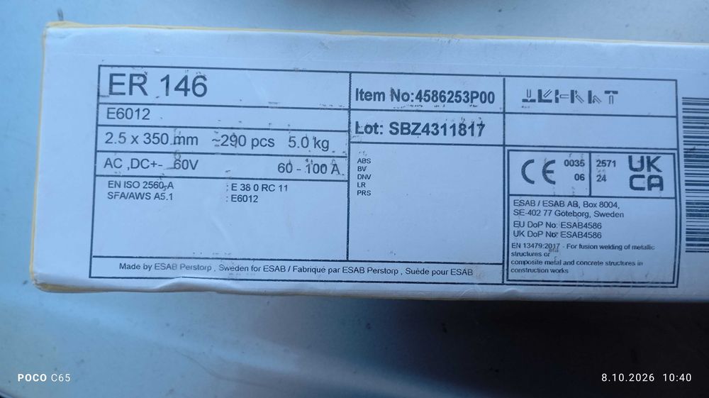 Elektrody Esab 5 kg