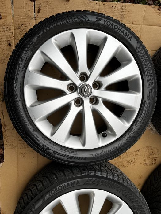 Alufelgi Opel 5x105 17” + Yokohama 2022 wielosezon 6,5mm