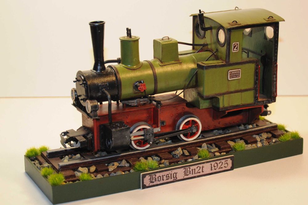 Model kartonowy lokomotywy Borsig Bn2t skala 1/25