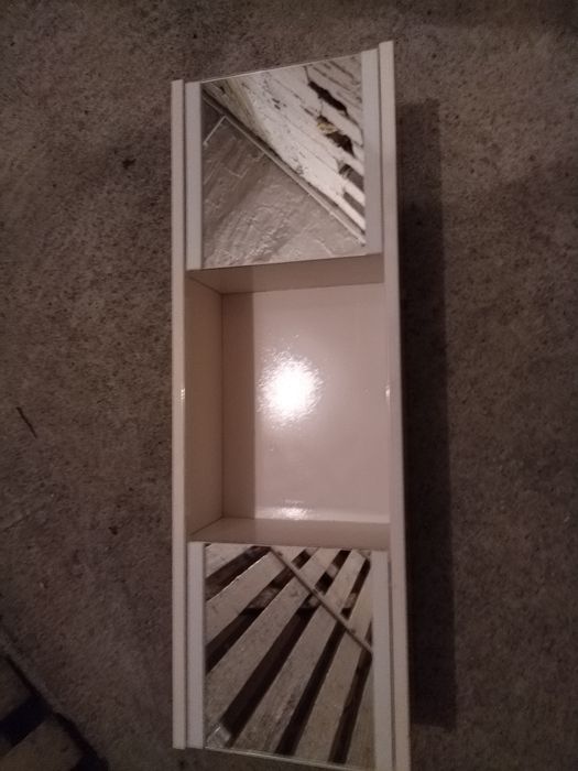 Półka szafka metalowa z lustrem