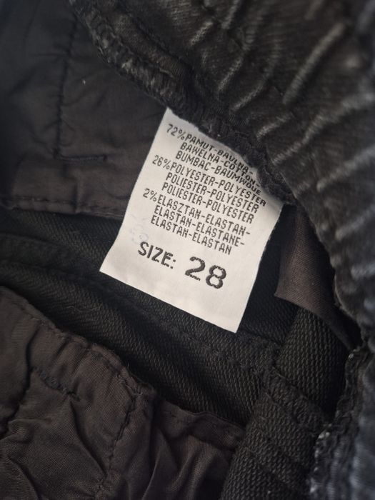 Spodnie joggery męskie – czarne, jeansowe, rozmiar #S#