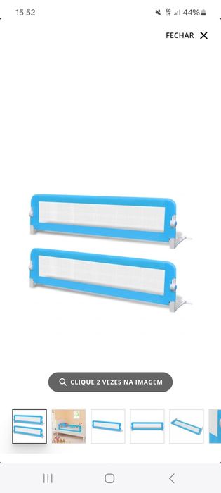 2 Barras de segurança para cama