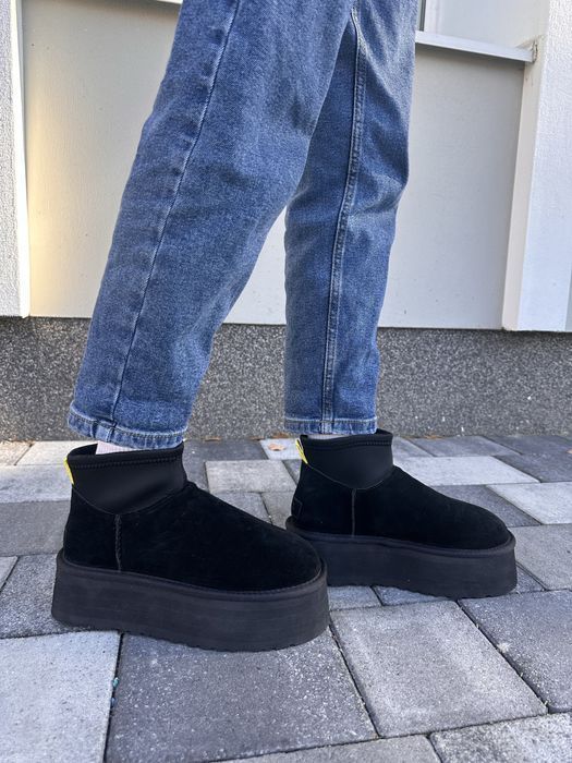 Уггі Ugg Classic Mini Dipper Boot Black 5см Угг 36-41