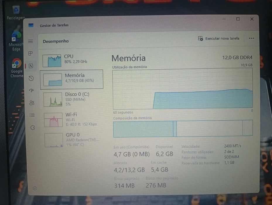 HP 15NP Ryzen 3-2200U + Radeon Vega 3 + 12GB RAM + SSD