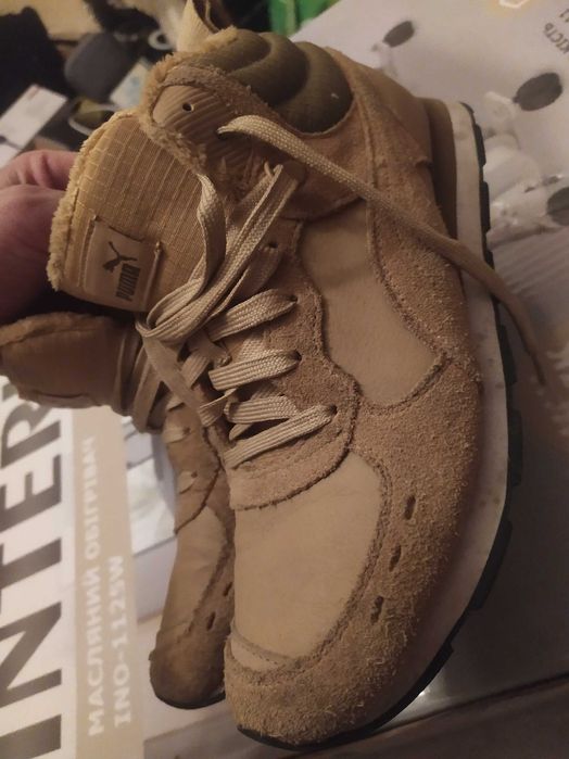 Зимові шкіряні кросівки PUMA 41 - 40.5 розмір устілка 26.5 см жіночі