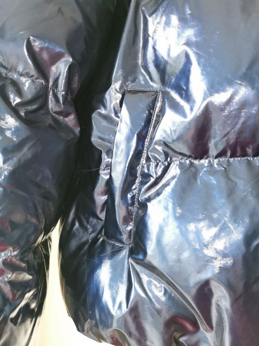 Zestaw Niebieska metaliczna kurtka i tunika