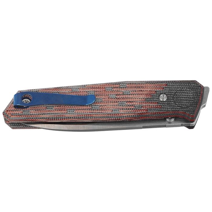 Nóż składany Reate PL-6 Red / Black Micarta, Satin (PL-6 RDBKM SAT)