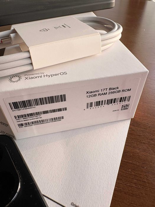 Xiaomi 17T 12Gb/256GB black - novo - 1 semana de uso - Com seguro