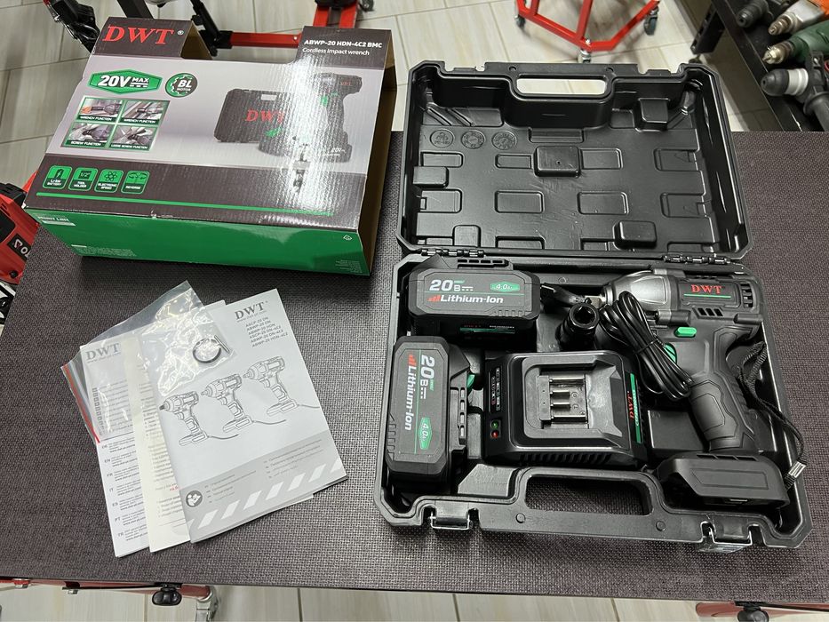 Бесщеточный ударный аккумуляторный гайковерт DWT ABWP-20 HDN-4C2 BMC
