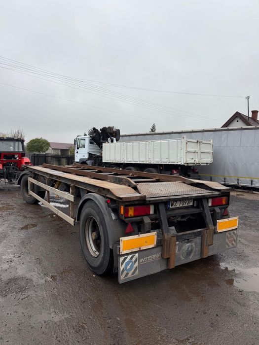 Przyczepa rama platforma do bel slomy siana