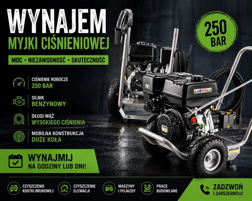 Wynajem Karcher spalinowy  150zl doba