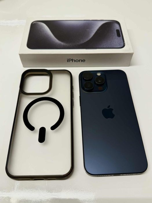 iPhone 15 Pro Max 512GB - Blue Titanium - stan idelany
