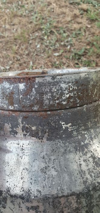 stara konew stalowa, bańka, kanka na mleko PRL