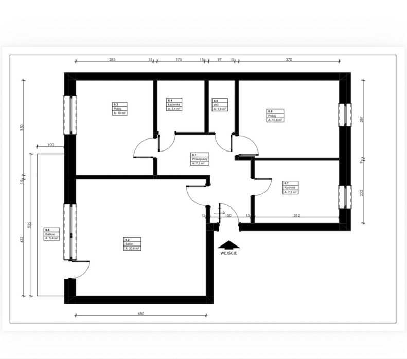 Mieszkanie na Sprzedaż Tarnobrzeg ul Marczaka pow.61m2