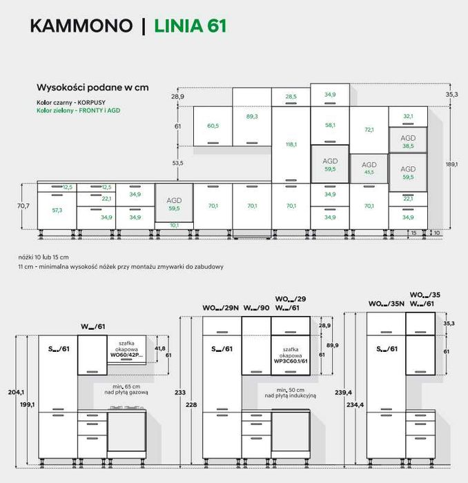 Meble kuchenne KAMMONO BLACK