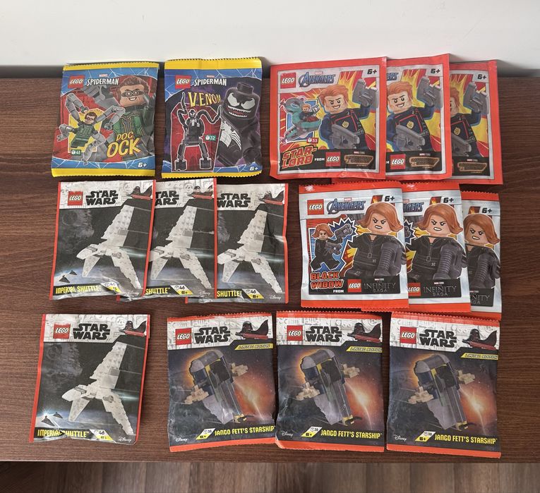 Фігурки Лего Marvel, Star Wars, Ninjago нові