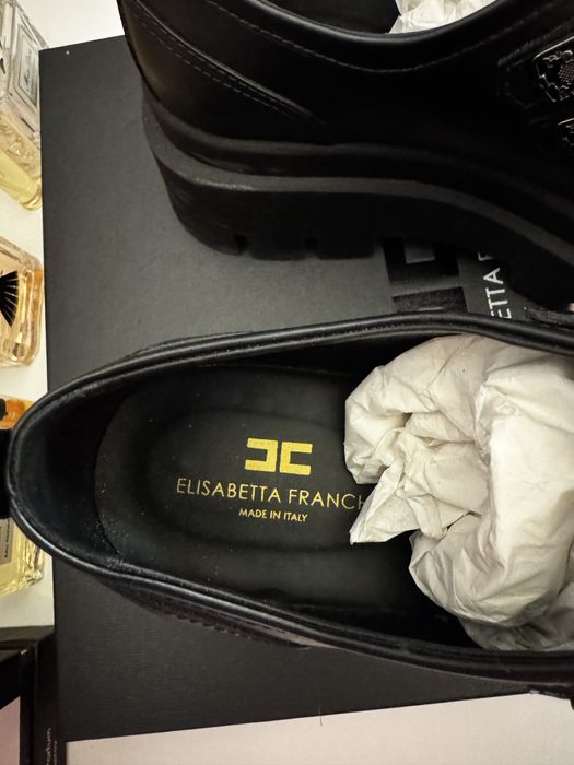 Туфли Дерби На платформе Кожа ELIZABETTA FRANCHI