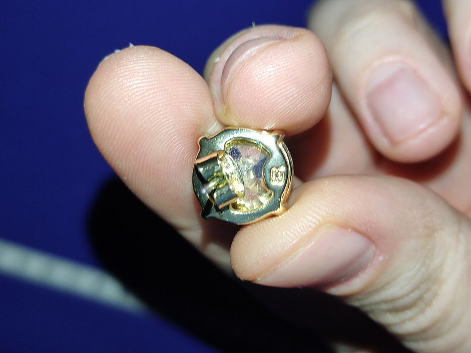 Kolczyki z szmaragdami sygnowane vintage