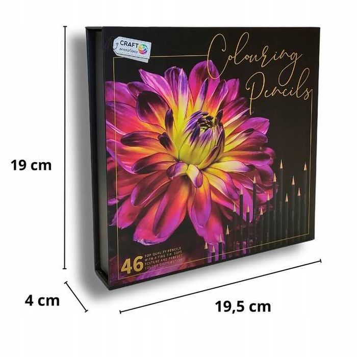 Zestaw kredki profesjonalne ołówki szkicownik A4 do szkicowania GRATIS