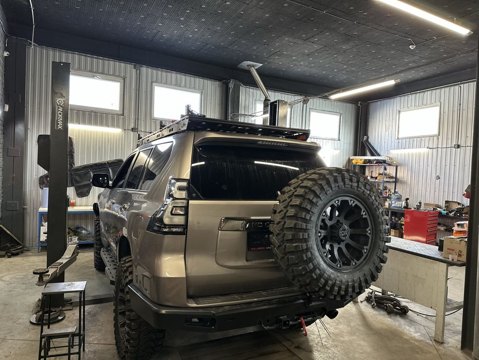 Toyota prado 150 задній силовий бампер