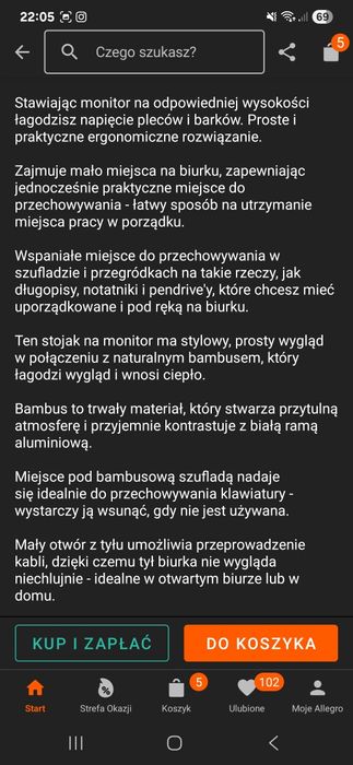 Półka pod monitor IKEA