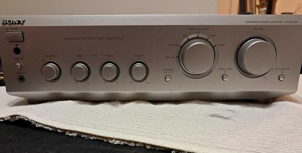 Amplificador Sony TA - FE 530R - 110W/canal - som Stereo puro
